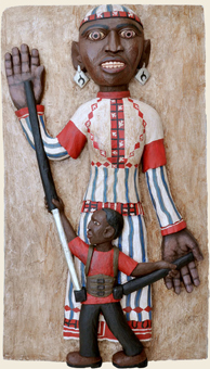 Assetou. Bas-relief de Yabako Konaté. Photo de Clémence René Bazin